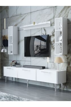 Festival Tv Ünitesi S3008-1-Y1-D1 Silver Beyaz