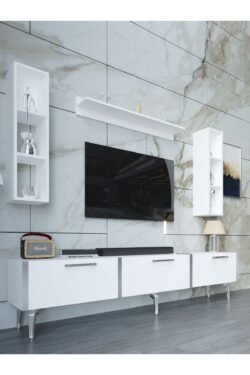 Festival Tv Ünitesi S3008-1-Y1-D1 Silver Beyaz
