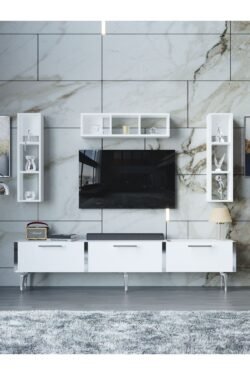 Festival Tv Ünitesi S3007-1-Y1-D1 Silver Beyaz