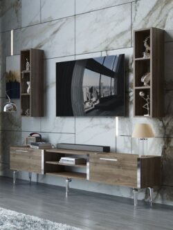 Festival Tv Ünitesi S3000-2-Y1-D1 Silver Ceviz