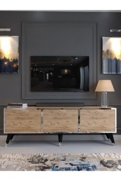 Festival Silver Tv Sehpası SP-M1001-4 Antrasit Minifiks Bağlantı