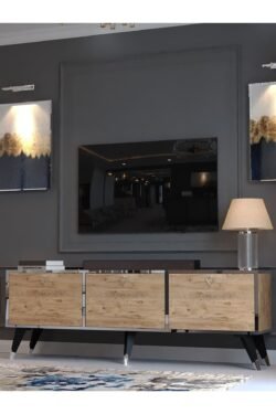 Festival Silver Tv Sehpası SP-M1001-4 Antrasit Minifiks Bağlantı