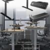 Çift Motor Elektrikli Yükseklik Ayarlı Oyuncu Masa 36 mm Kalınlık - 160X90 cm DA50002-1-160