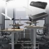 Çift Motor Elektrikli Yükseklik Ayarlı Oyuncu Masa 36 mm Kalınlık - 180X90 cm DA50001-7-180