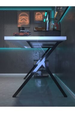 Profesyonel Oyuncu Masası DA46006-1-140 Beyaz 36 mm Kalınlık - 140 X 90 cm