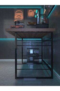 Profesyonel Oyuncu Masası DA46004-2-140 Ceviz 36 mm Kalınlık - 140 X 90 cm