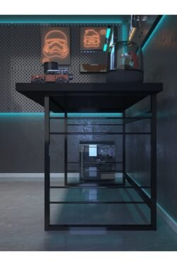 Profesyonel Oyuncu Masası DA46004-7-140 Siyah 36 mm Kalınlık - 140 X 90 cm
