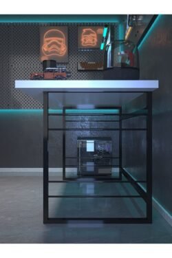 Profesyonel Oyuncu Masası DA46004-1-180 Beyaz 36 mm Kalınlık - 180 X 90 cm