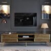 Festival Tv Sehpası G3830-2-Y1-P1 Ceviz Gold Metal Kulp