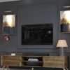 Festival Tv Sehpası G3830-2-Y1-P1 Ceviz Gold Metal Kulp