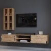 Festival Tv Ünitesi S13000-6 Atlantik Çam Silver Duvara Monte tv sehpası