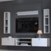 Festival Tv Ünitesi G13009-1 Beyaz Parlak Gold Duvara Monte tv sehpası