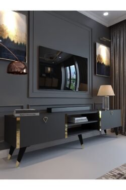Festival Tv Sehpası G3830-4 Antrasit Gold