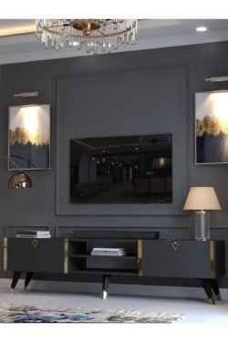 Festival Tv Sehpası G3830-4 Antrasit Gold