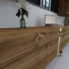 Festival Tv Ünitesi G3002-2 CEVİZ - COLOR Gold detaylı Minifiks Bağlantı Tv Sehpası ve Duvar Rafı