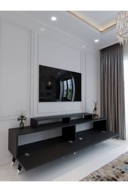 Festival Tv Ünitesi S3010-4 Antrasit Silver detaylı Minifiks Bağlantı Tv Sehpası
