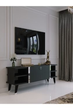 Festival Tv Sehpası S6306-4 Antrasit Silver detaylı Minifiks Bağlantı Tv Ünitesi