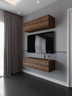 Duvara Monte Tv Sehpası Ceviz S6113-2