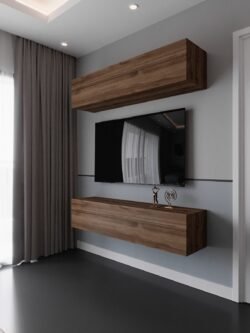 Duvara Monte Tv Sehpası Ceviz S6203-2