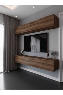 Duvara Monte Tv Sehpası Ceviz S6112-2