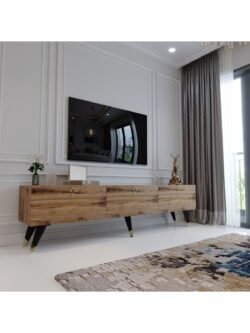 Modern Tv Sehpası Üçgen Kulp Kepli Q8017-3 Çırağan