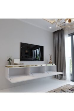 Duvara Monte Gold Üçgen Kulp G6117-1 Beyaz 35 Cm Derinlik