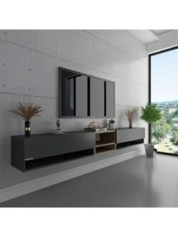 Duvara Monte Tv Sehpası Antrasit S6104-4