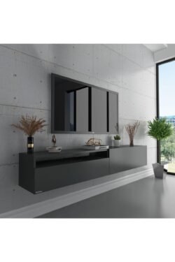 Duvara Monte Tv Sehpası Antrasit S6110-4