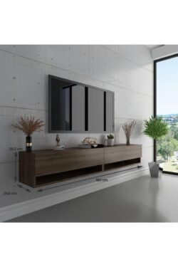 Duvara Monte Tv Sehpası Ceviz S6102-2