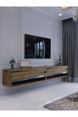 Duvara Monte Tv Sehpası Çırağan Gümüş S6301-3