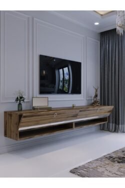 Duvara Monte Tv Sehpası Çırağan Gümüş S6301-3