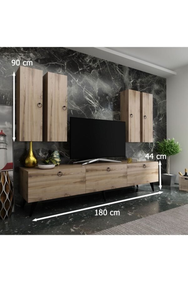 Ideal Tv Ünitesi Duvar Raf Ve Duvar Dolaplı Q7020-3 Çırağan