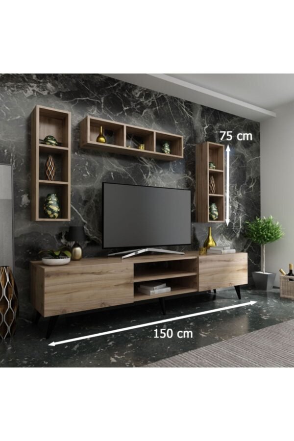 Ideal Tv Ünitesi + Duvar Raflı Q7806-3 Çırağan