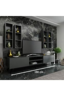 Ideal Tv Ünitesi Duvar Rafı Q7001-4 Antrasit