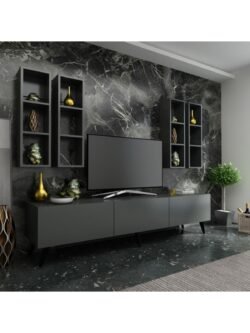 Ideal Tv Ünitesi Duvar Rafı Q7002-4 Antrasit