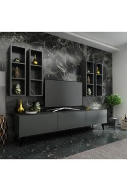 Ideal Tv Ünitesi Duvar Rafı Q7002-4 Antrasit