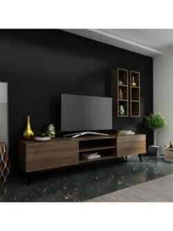 Ideal Tv Ünitesi Duvar Raflı Q7800-2 Ceviz