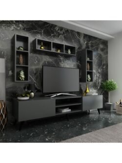 Ideal Tv Ünitesi Duvar Raflı Q7806-4 Antrasit