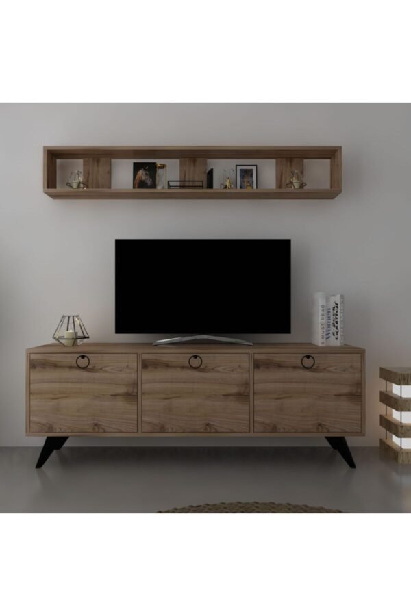 Kulplu Dolaplı Modern Tv Sehpası Q3029-3