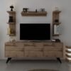 Icon Raflı Tv Ünitesi Q3028-3 Kulplu Dolaplı Modern Tv Sehpası