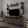 Icon Raflı Tv Ünitesi Q3028-3 Kulplu Dolaplı Modern Tv Sehpası