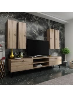 Ideal Tv Ünitesi Duvar Raf Ve Duvar Dolaplı Q7021-3 Çırağan