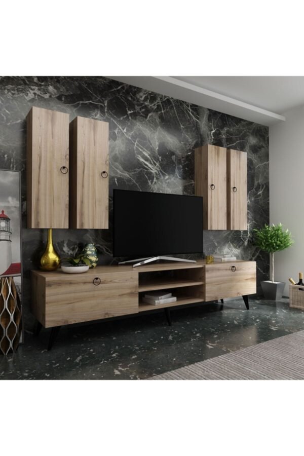 Ideal Tv Ünitesi Duvar Raf Ve Duvar Dolaplı Q7021-3 Çırağan