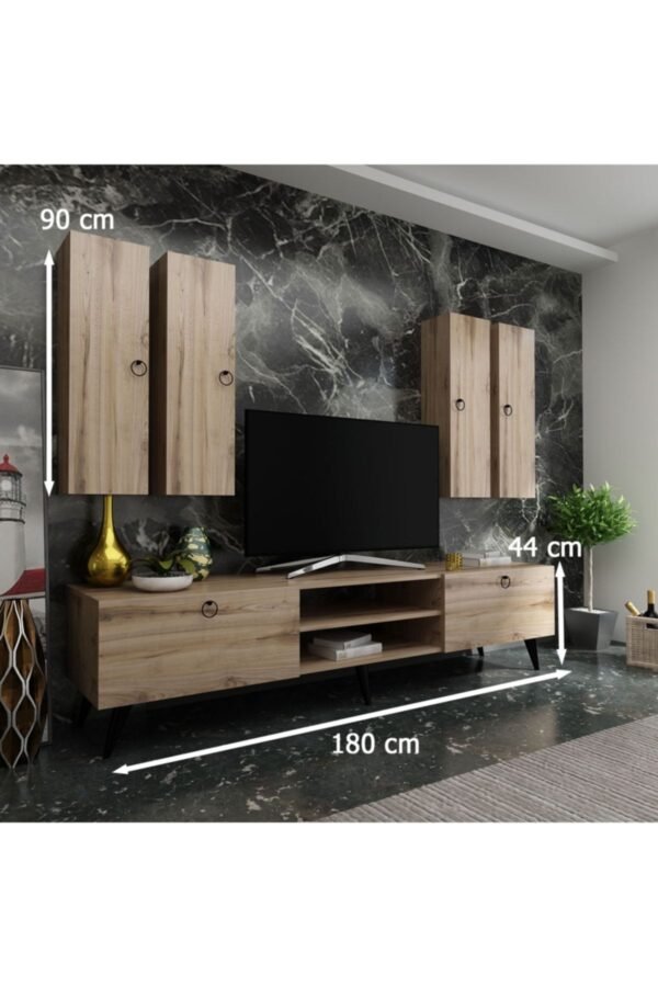 Ideal Tv Ünitesi Duvar Raf Ve Duvar Dolaplı Q7021-3 Çırağan