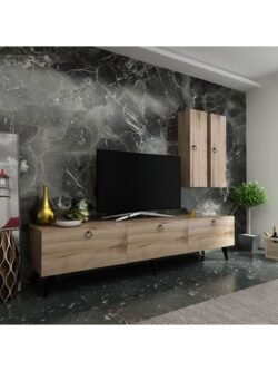 Ideal Tv Ünitesi Duvar Raf Ve Duvar Dolaplı Q7019-3 Çırağan