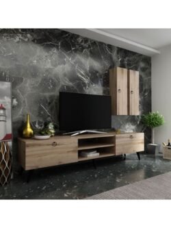 Ideal Tv Ünitesi Duvar Raf Ve Duvar Dolaplı Q7018-3 Çırağan