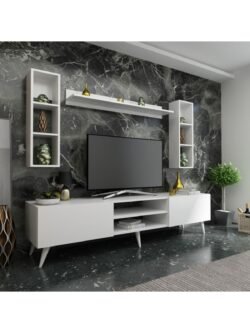 Ideal Tv Ünitesi Duvar Raflı Q7809-1 Beyaz