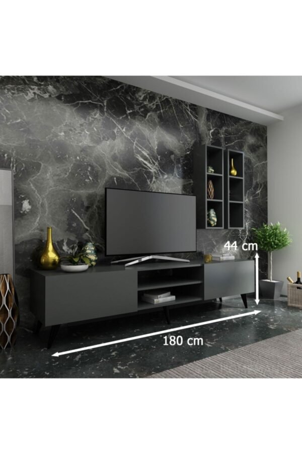 Ideal Tv Ünitesi Duvar Rafıq7000-4 Antrasit