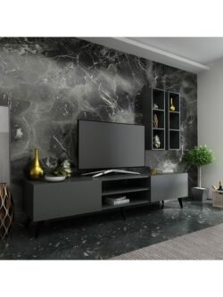 Ideal Tv Ünitesi Duvar Raflı Q7800-4 Antrasit