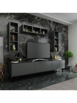 Ideal Tv Ünitesi Duvar Rafı Q7007-4 Antrasit